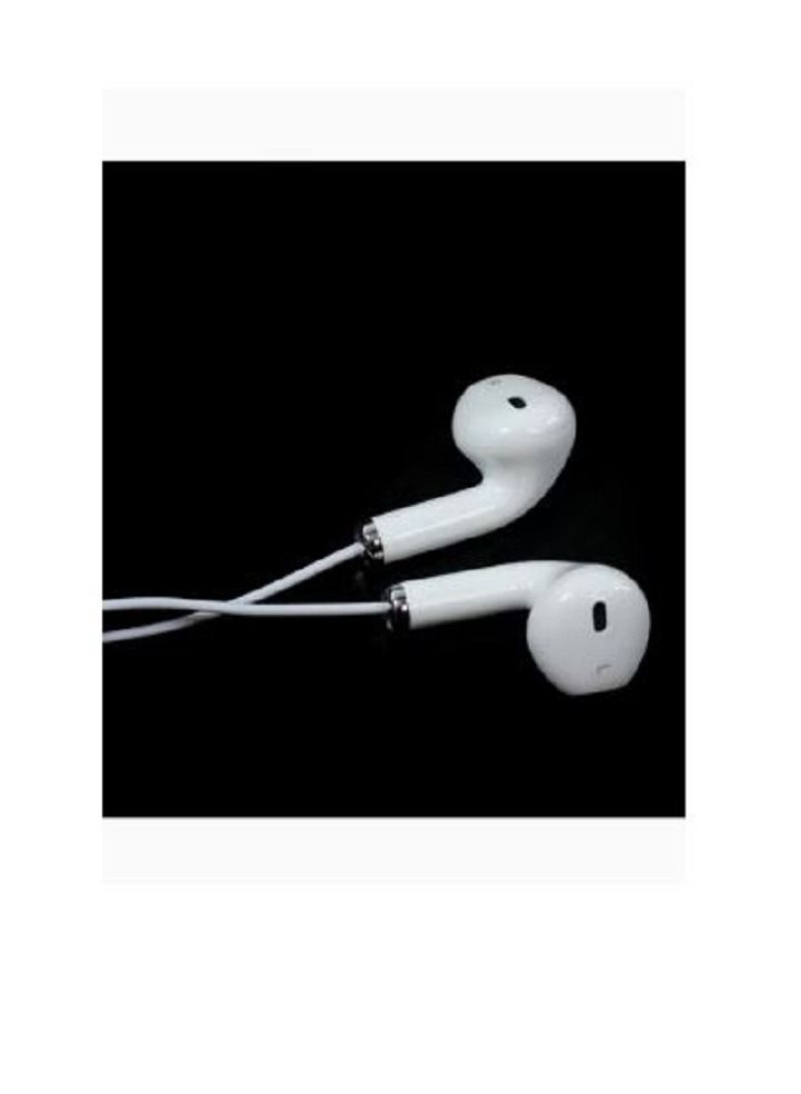 Discover the ultimate audio experience with our White Wired In-Ear Stereo Headphones featuring a built-in microphone. - Image 2