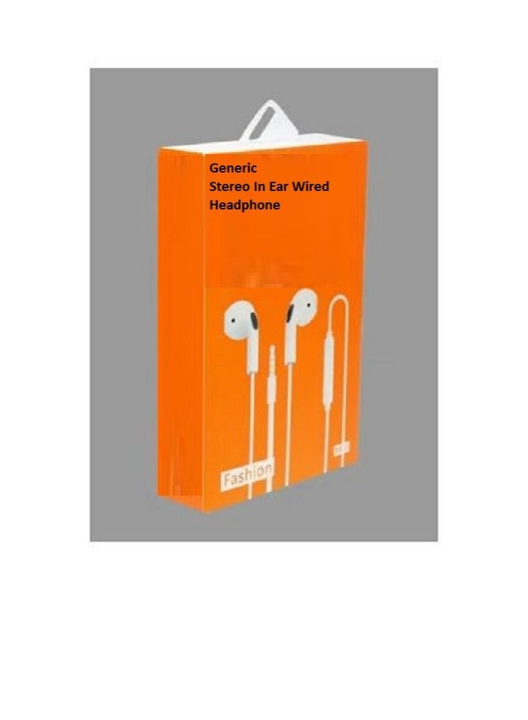 Discover the ultimate audio experience with our White Wired In-Ear Stereo Headphones featuring a built-in microphone. - Image 1