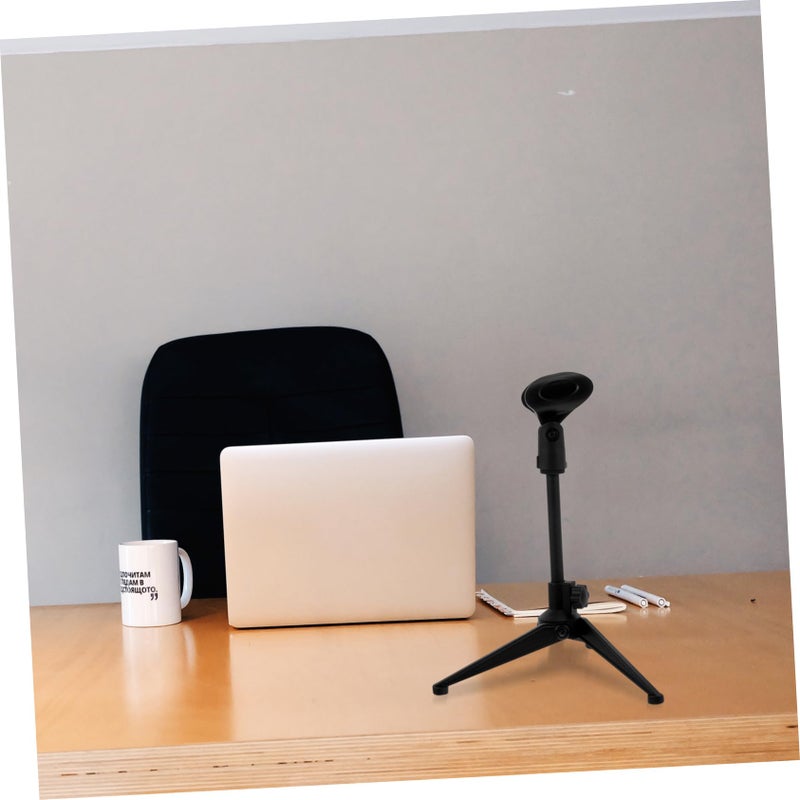 Desktop Microphone Stand Tripod Holder with Clip for Live Streaming Recording Speeches Stable Easy Install - Image 5