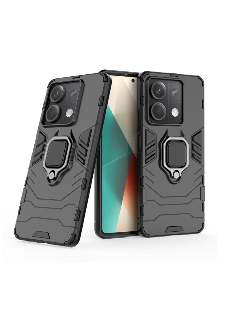 Aookay [1+2] Case for Xiaomi Redmi Note 13 5G with Tempered Glass Screen Protector, Dual Layer Heavy Duty Mil-Grade Shockproof Case with Magnetic Loop Holder (Note 13 5G)  - Image 2