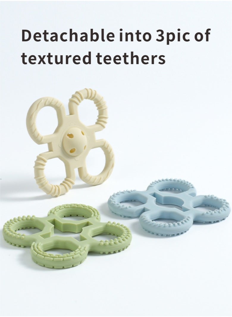 هيرباص لعب اطفال ضرس ، السليكا هلام Teether تخفيف الألم مضغ العلكة ، ولعب اطفال مضغ ، ولعب اطفال أكثر من 4 أشهر  - Image 2