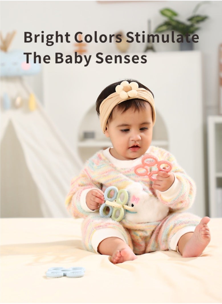 HieerBus - Baby Teething Toys, Silicone Teether Relief Soothing Sore Gums, Baby Chew Toys, Baby Toys More than 4 months - Image 1