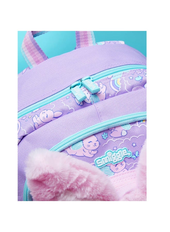 Smiggle Cute Kids Backpack with Detachable Plush Doll, 36*28*13cm Lightweight Spacious School Bag for Girls Daily Study Travel - Image 4