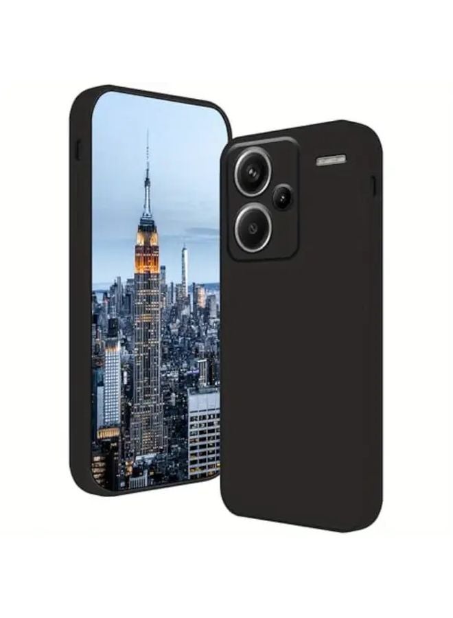 Black Liquid Case for Xiaomi Redmi Note 13 Pro Plus Shock Absorbing Thin Cover - Image 1