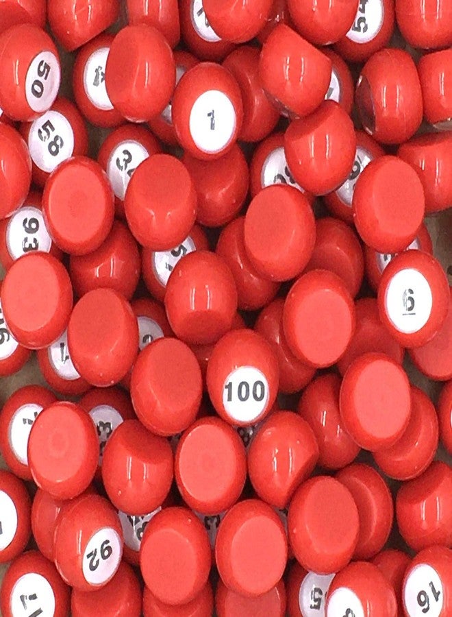 Tapp Collections Raffle Balls Number Set (1-100) - Balls with Flat Surface + Foldable Checkerboard + Drawstring Canvas Bag - Image 3