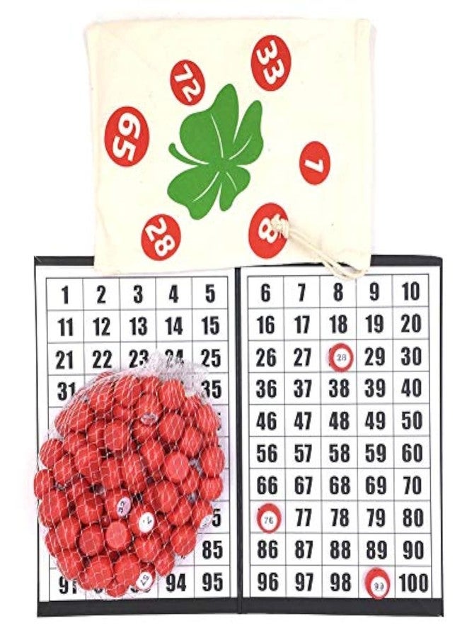 Tapp Collections Raffle Balls Number Set (1-100) - Balls with Flat Surface + Foldable Checkerboard + Drawstring Canvas Bag - Image 1