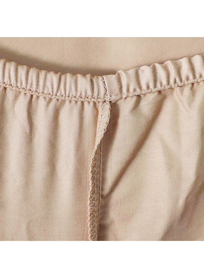 Danube Home Serene 2 Piece 300 Tc Cotton Twin Fitted Sheet Set 120 x 200 + 25 cm,50x75cm Beige | 100% Cotton -300 Thread Count Bedding Set For Bedroom - Image 4