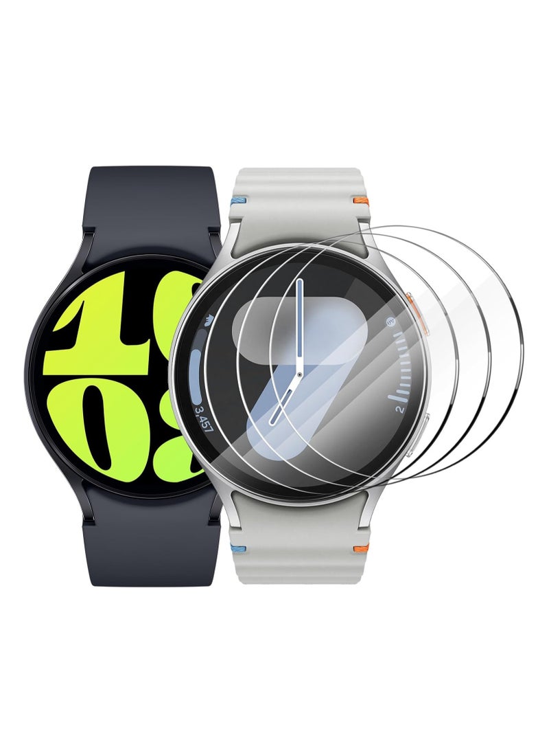 O Ozone Screen Protector for Samsung Galaxy Watch 7/6/5/4 44mm [3 Pack], 3D Full Coverage Tempered Glass Curved Edge Screen Protector  - Image 1