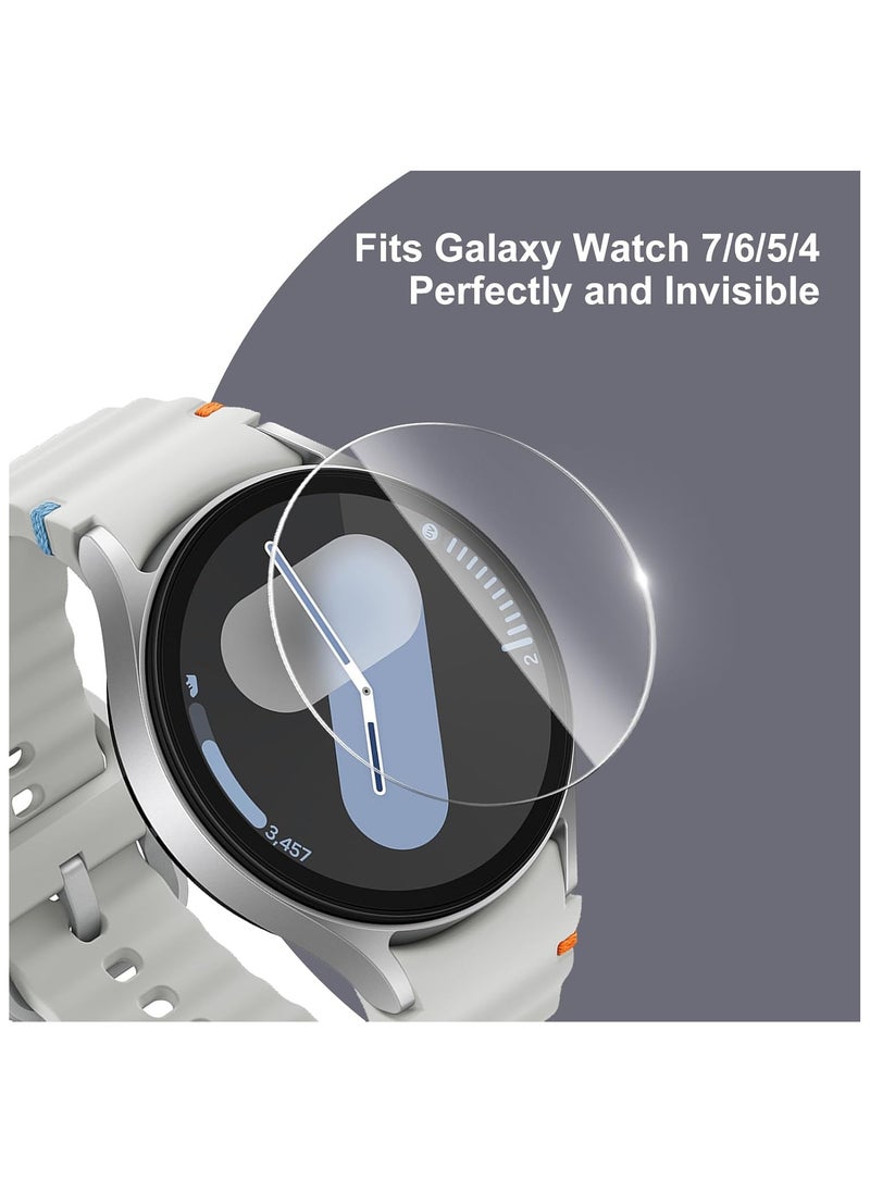 O Ozone Screen Protector for Samsung Galaxy Watch 7/6/5/4 44mm [3 Pack], 3D Full Coverage Tempered Glass Curved Edge Screen Protector  - Image 4