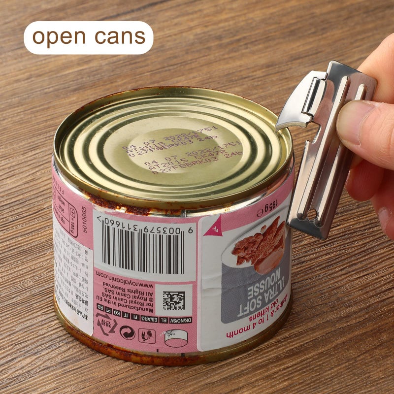 Chumia 8 Pieces P-51 Camping Can Opener Stainless Steel Military Survival Army Backpack Can Opener - Image 3