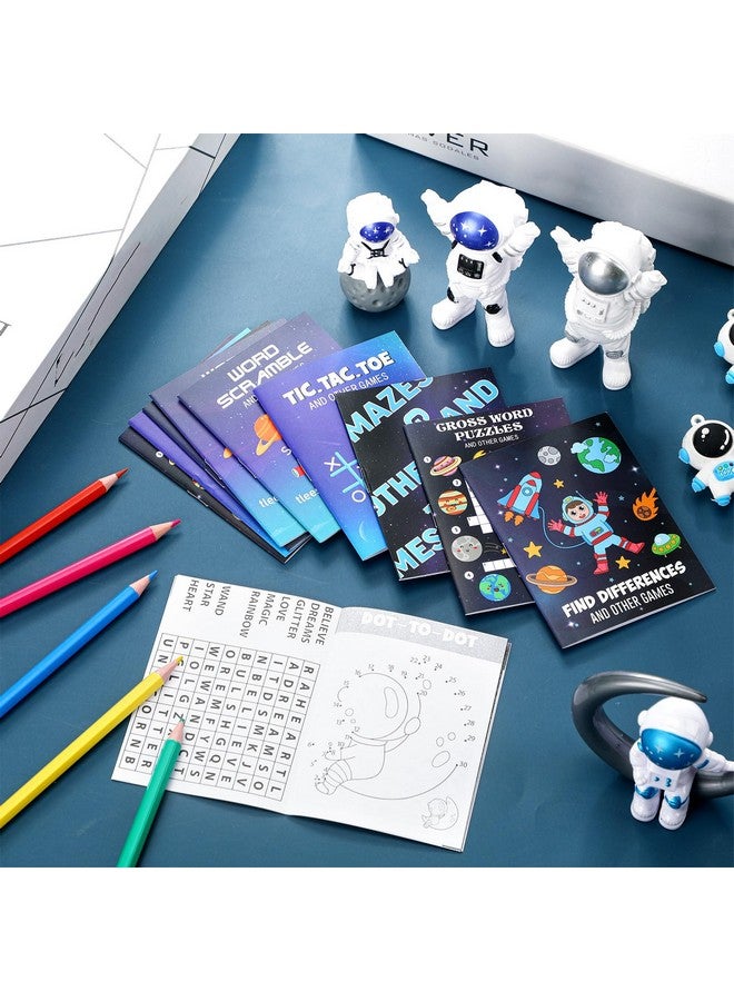 Hungdao 48 Pcs Outer Space Mini Activity Books, Astronaut Mini Fun And Games, Challenging Activities Include Mazes, Word Scramble And More Bulk Gifts For Birthday Party Classroom - Image 4