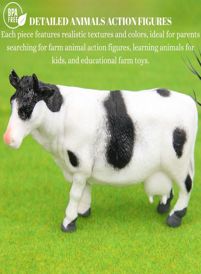 MALLEXO 6 PCS Realistic Farm Animal Toys for Kids 3+ | Attractive Domestic Animals Action Figures Toy for Boys and Girls Birthday Gifts for Children Janwar Animal Figurines Decoration & Learning Items - Image 2