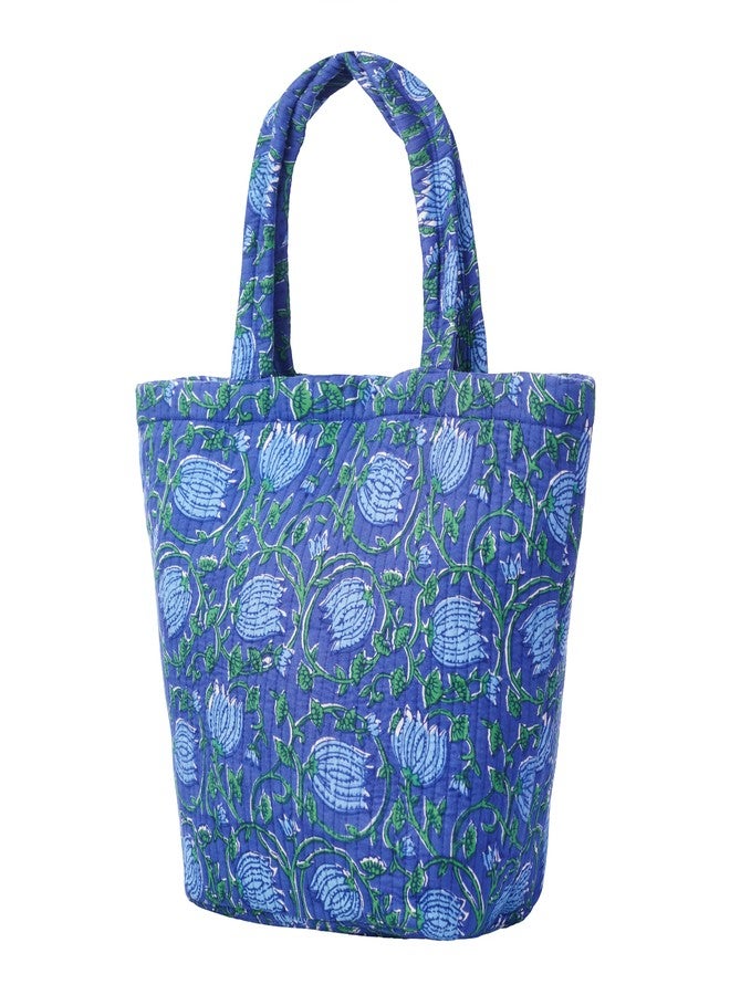 SENORA Women's Tote Bag, Blue Printed Tote Bag for Women | Cotton Shoulder Bag | Stylish, Lightweight & Eco-Friendly Shopping Bag - Image 2