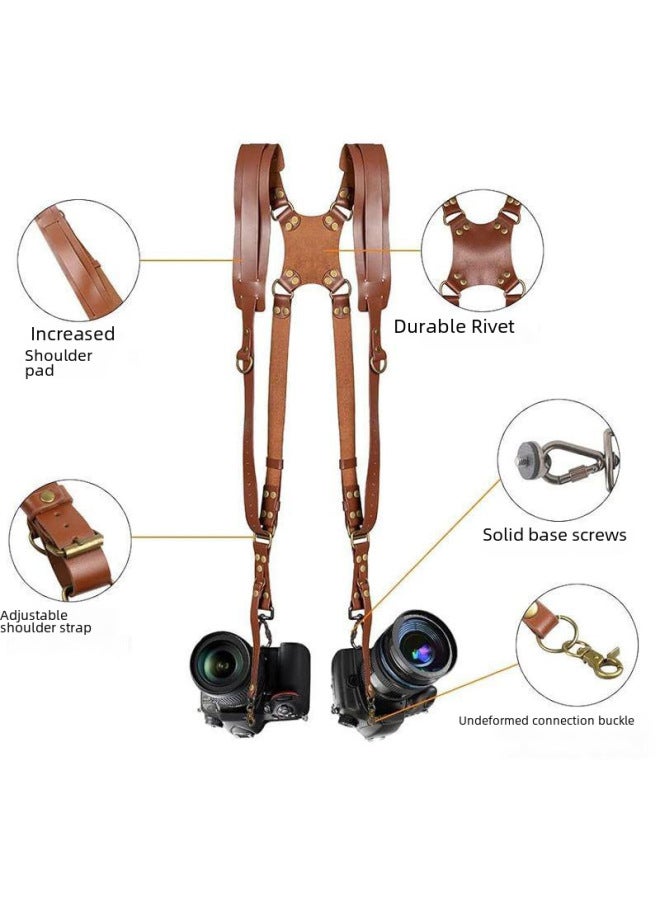 Autonomy حزام كتف جديد للكاميرا - حزام كتف سريع للتصوير الخارجي، معدات تصوير للمصورين، حزام كتف لكاميرا SLR، حزام تصوير مزدوج للكتف - Image 3