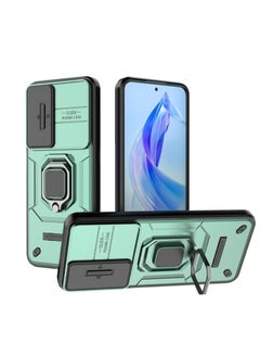 X-level Honor 90 Lite 5G Case Cover with Slide Camera Cover & Ring Holder, Kickstand Shell Back Cover Scratch-Resistant Shock-Absorbing Protector Accessories Kickstand Stand Magnetic Car Ring Holder  - Image 4
