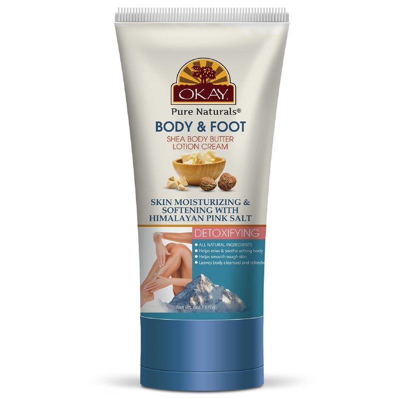 Okay Pure Body & Foot Shea Butter Lotion Cream 170g