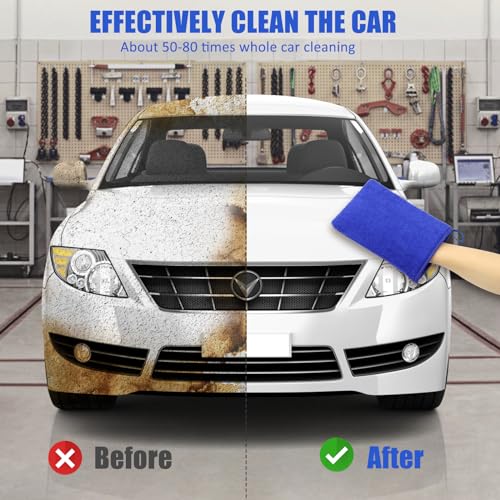 Windspeed 2Pack Clay Mitt, Microfiber Clay Bar for Car Detailing, Medium Grade Clay Bar Glove Clay Towel Auto Detailing for Cleaning Auto Clay Mitt (Blue) - Image 5