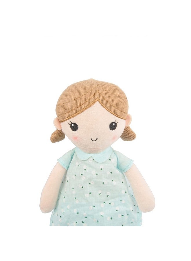 Linzy Toys, Soft Plush Mint Blue Emily Rag Doll, 15" - Image 2