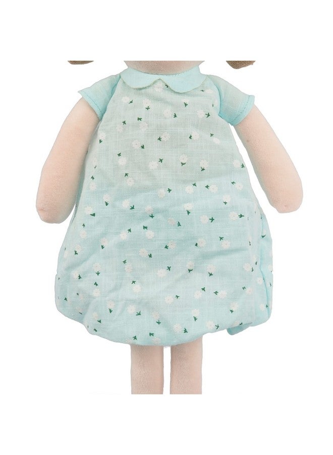 Linzy Toys, Soft Plush Mint Blue Emily Rag Doll, 15" - Image 4