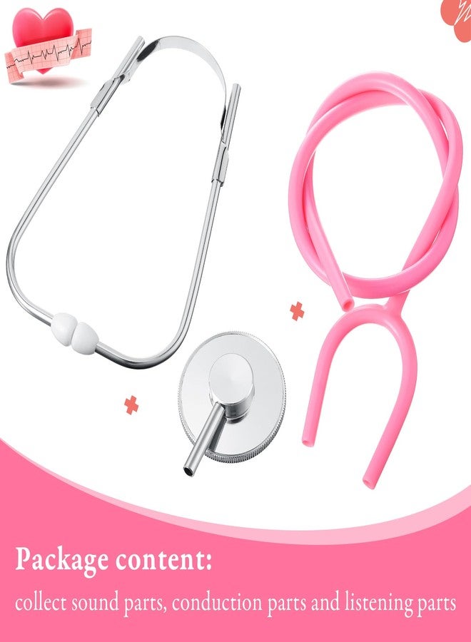 Hanaive 12 Pcs Kids Stethoscope Toys Bulk Stethoscopes for Children Girl Boy Doctor Nurse Party Halloween Costume Role Cosplay Pretend Game Accessories, 4 Colors - Image 5