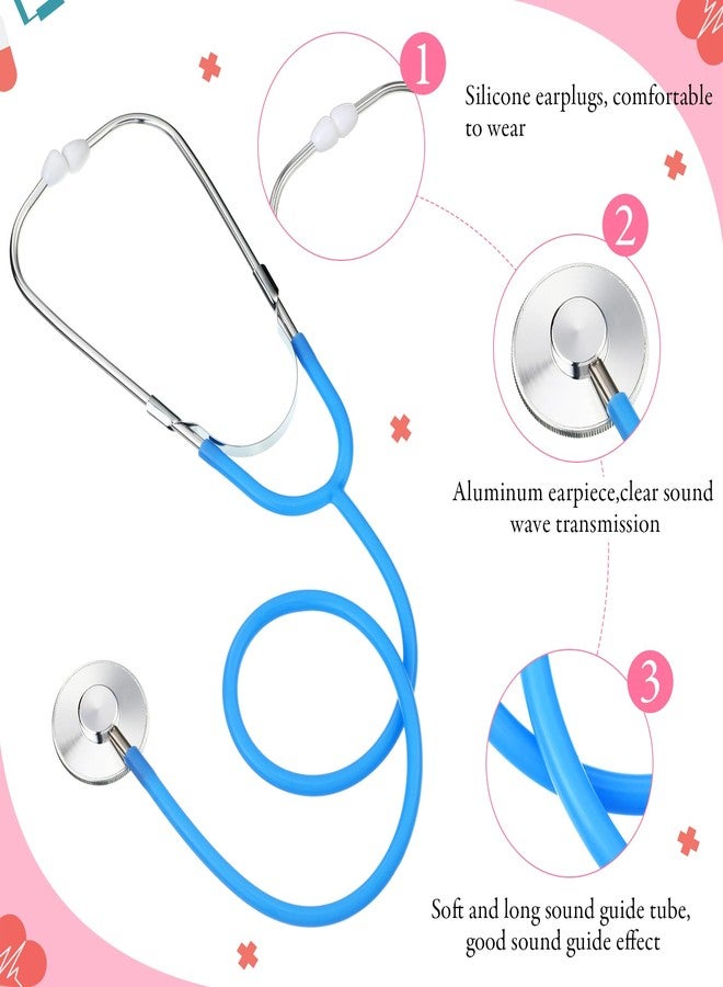 Hanaive 12 Pcs Kids Stethoscope Toys Bulk Stethoscopes for Children Girl Boy Doctor Nurse Party Halloween Costume Role Cosplay Pretend Game Accessories, 4 Colors - Image 4