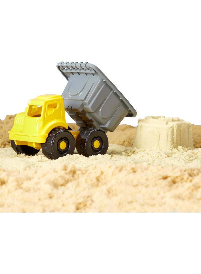 Wonderfactory Wonder Factory Never Dry Sand Construction Trucks - Includes 1 Vice & 1 Tube of 104 ml Sand, Does Not Dry Out, Gluten Free, Creative Toy for Children, Play Set with Infinite Possibilities - Image 3