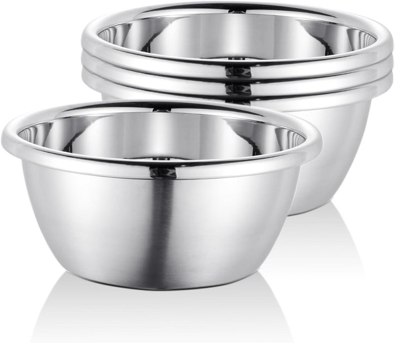 CAMBUY Stainless Steel Salad Bowls 54Oz Large Lightweight Unbreakable Cereal Bowls Set NonToxin Dishwasher Safe BPA Free and Healthy 4 - Image 1