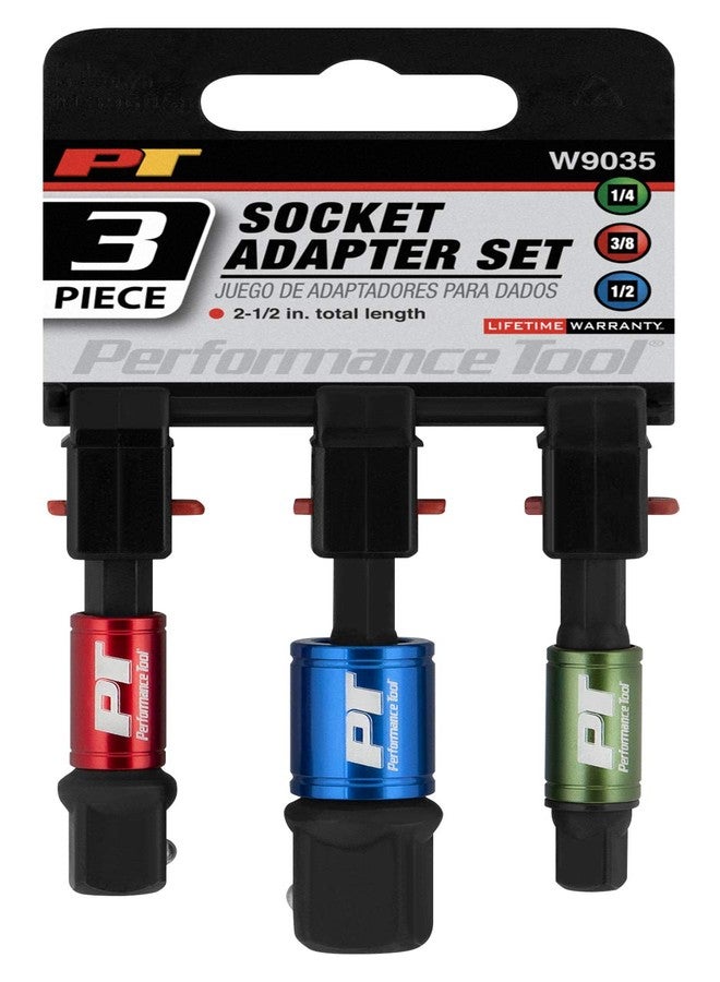 Performance Tool W9035 3Pc 2-1/2-Inch Socket Adapter Set with Free Spinning Collar - Image 4