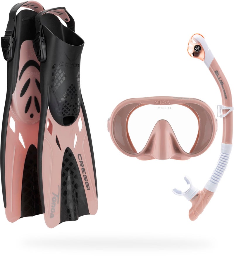 Cressi Explorer Set Snorkeling Sets Rose Gold LXL - Image 2