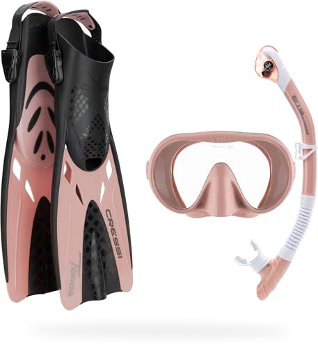 Cressi Explorer Set Snorkeling Sets Rose Gold LXL - Image 1