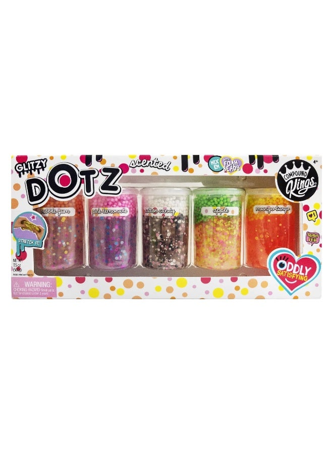 WeCool Compound Kings Glitzy Dotz Scented Slime 5-Pack Set (500 g)
