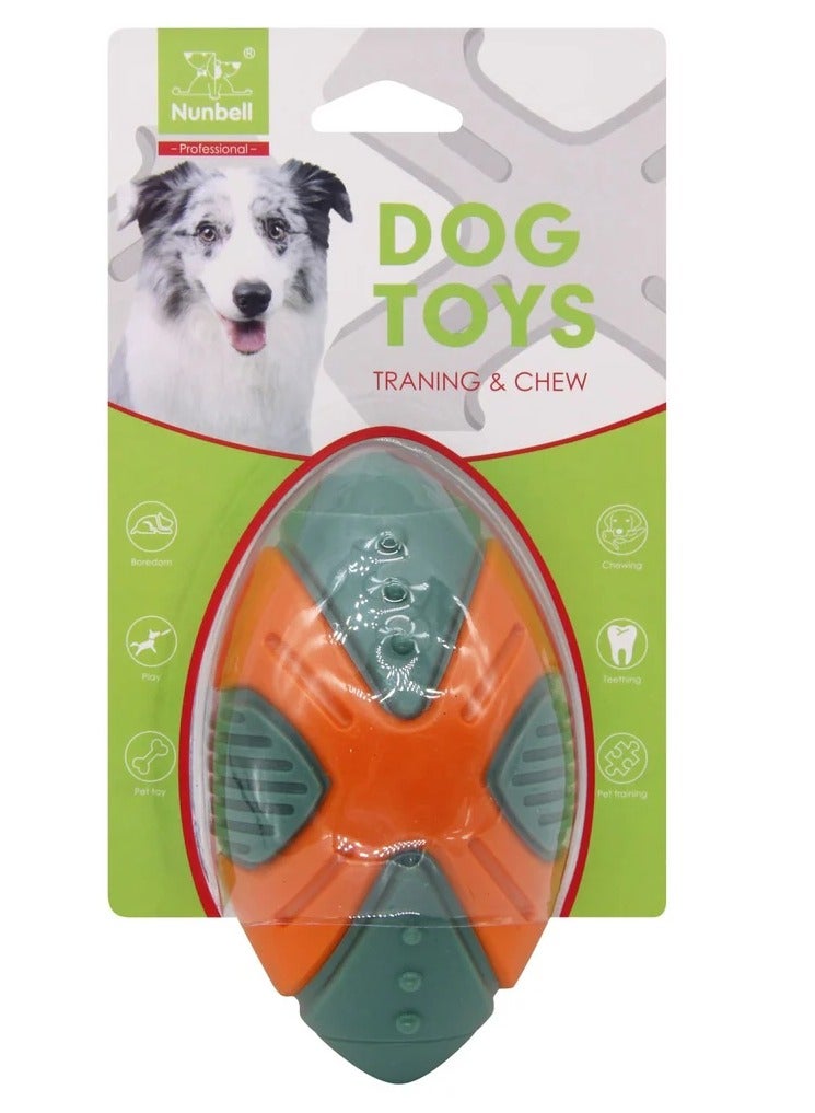 نونبيل الأخضر والرمادي لعبة الركبي الكرة مضغ لعبة 1 قطعة