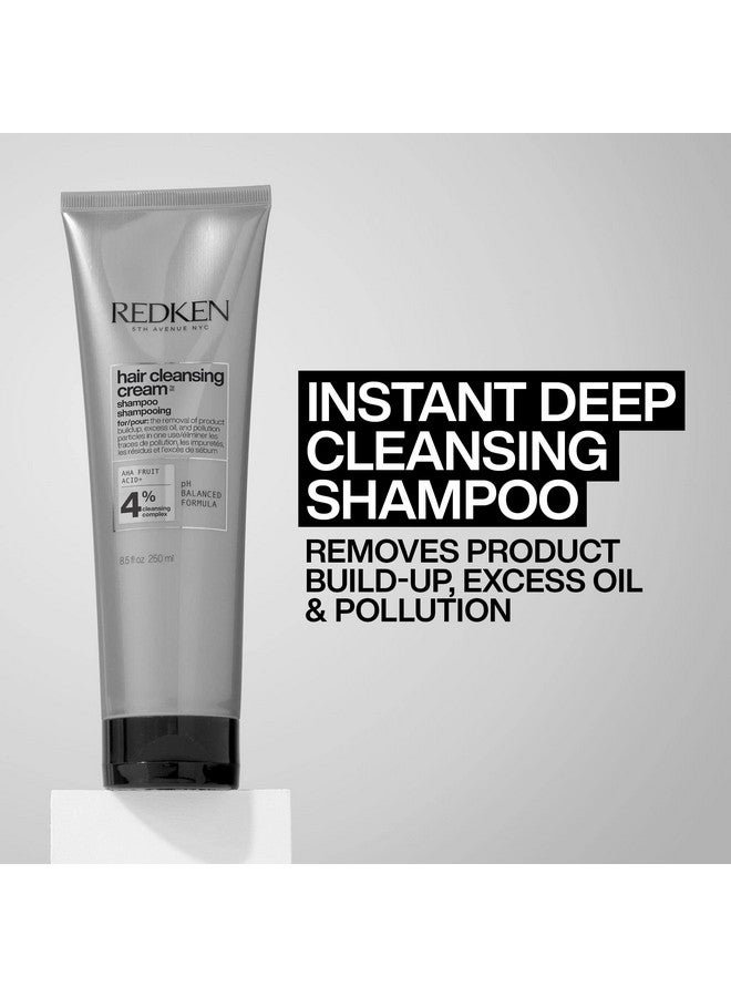 Redken Detox Hair Cleansing Cream Clarifying Shampoo | For All Hair Types | Removes Buildup & Strengthens Cuticle | 8.5 Fl Oz - Image 4