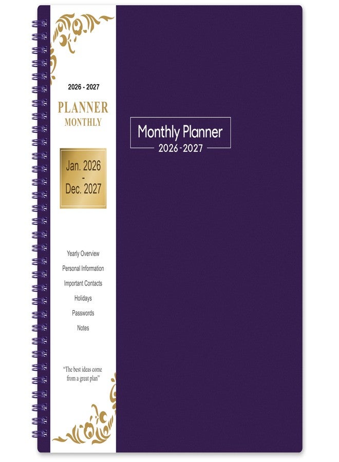 Coboll 2026-2027 Monthly Planner - Monthly Planner from January 2026 - December 2027, 2-Year Planners 2026-2027 with Tabs, Inner Pocket - Image 1