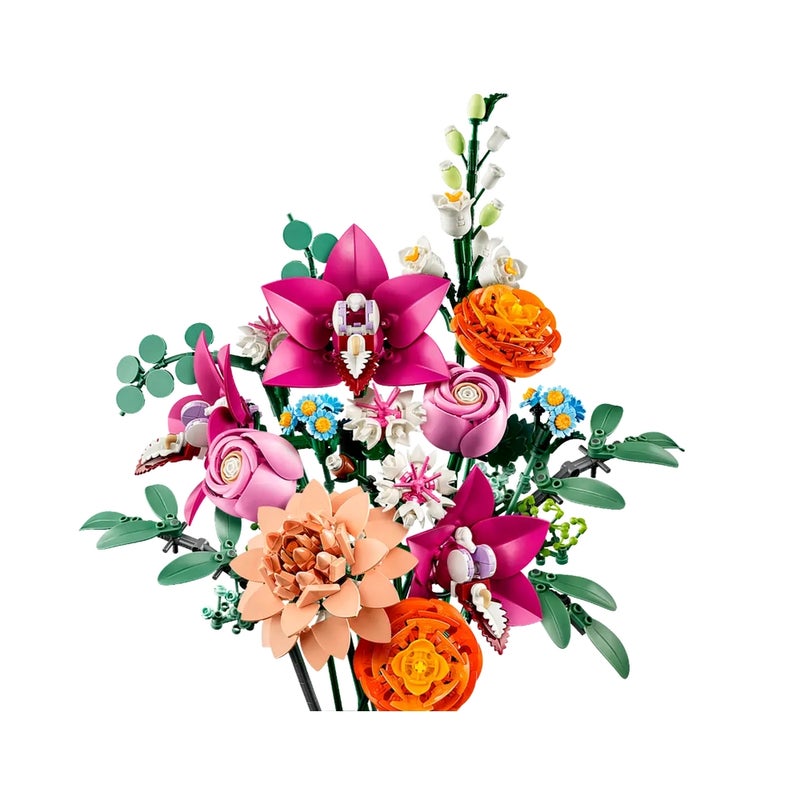 LEGO - Botanicals Pretty Pink Flower Bouquet 749 Pieces - 10342 - Image 2