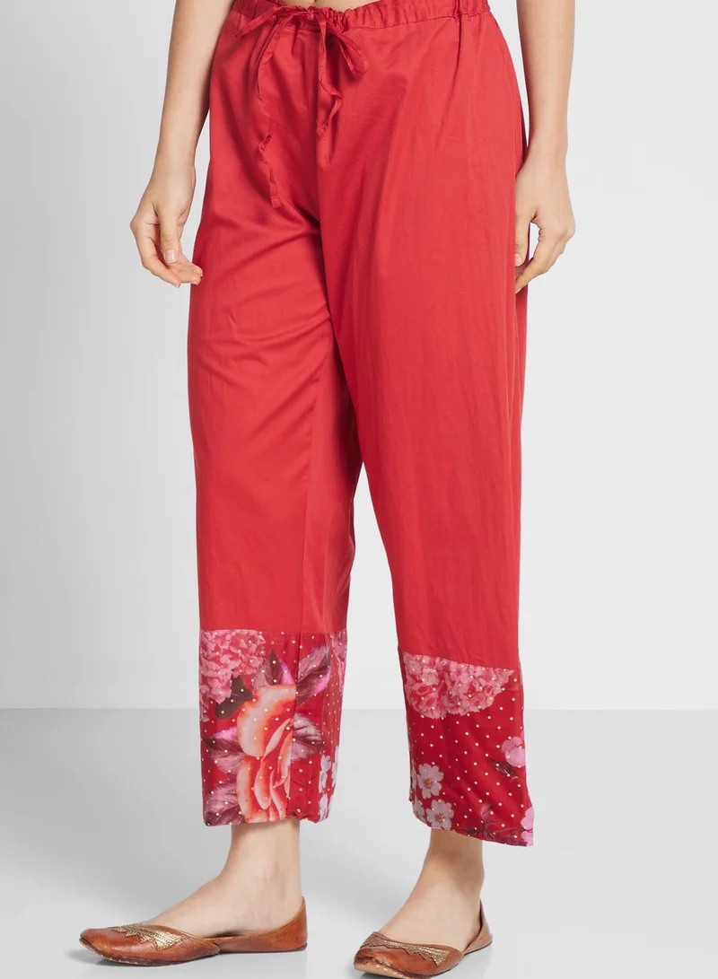 Biba V-Neck Printed Suit