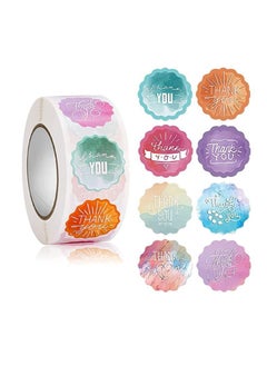 Y&D Thank You Stickers Roll Round for Business Letter, Gift Packaging, Customer Mails & Retail Bag Labels Greeting Cards, Flower Bouquets, Wrap, Tags 