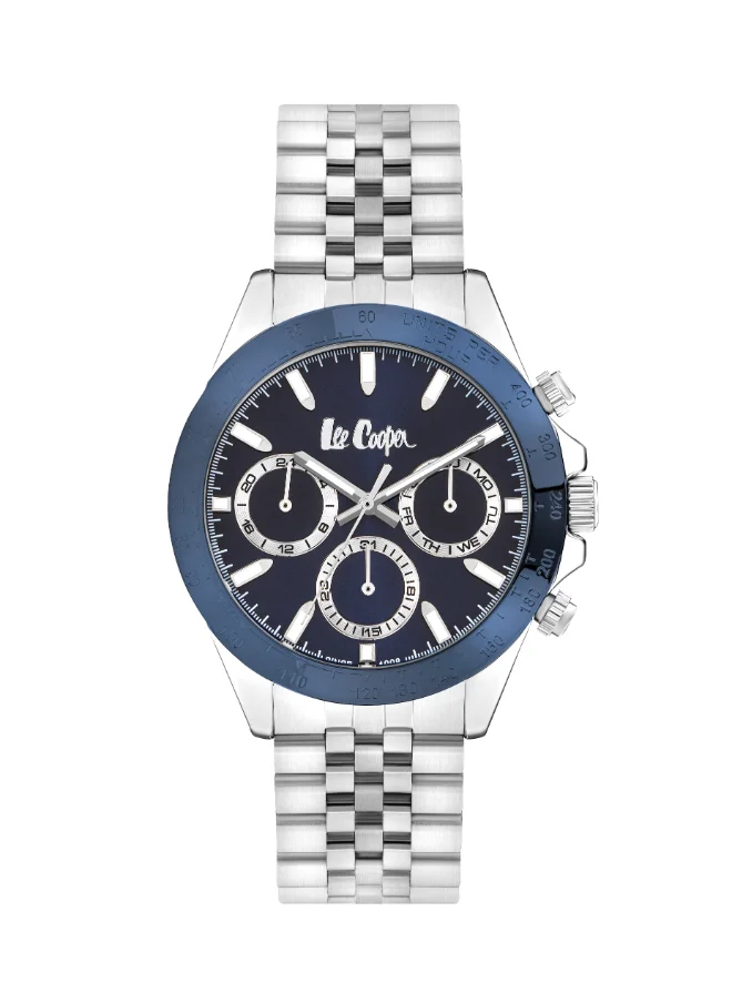 لي كوبر Lee Cooper Men 's Dark Blue Dial Multi Function watch - LC07963.390