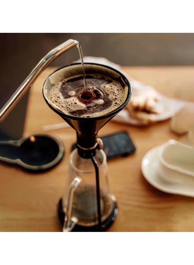 Goat Story Gina Smart Coffee Maker with Integrated Scale, Brew your coffee in 3 different ways - pour-over, immersion, and cold drip, Bluetooth App Connectivity - Black - Image 5