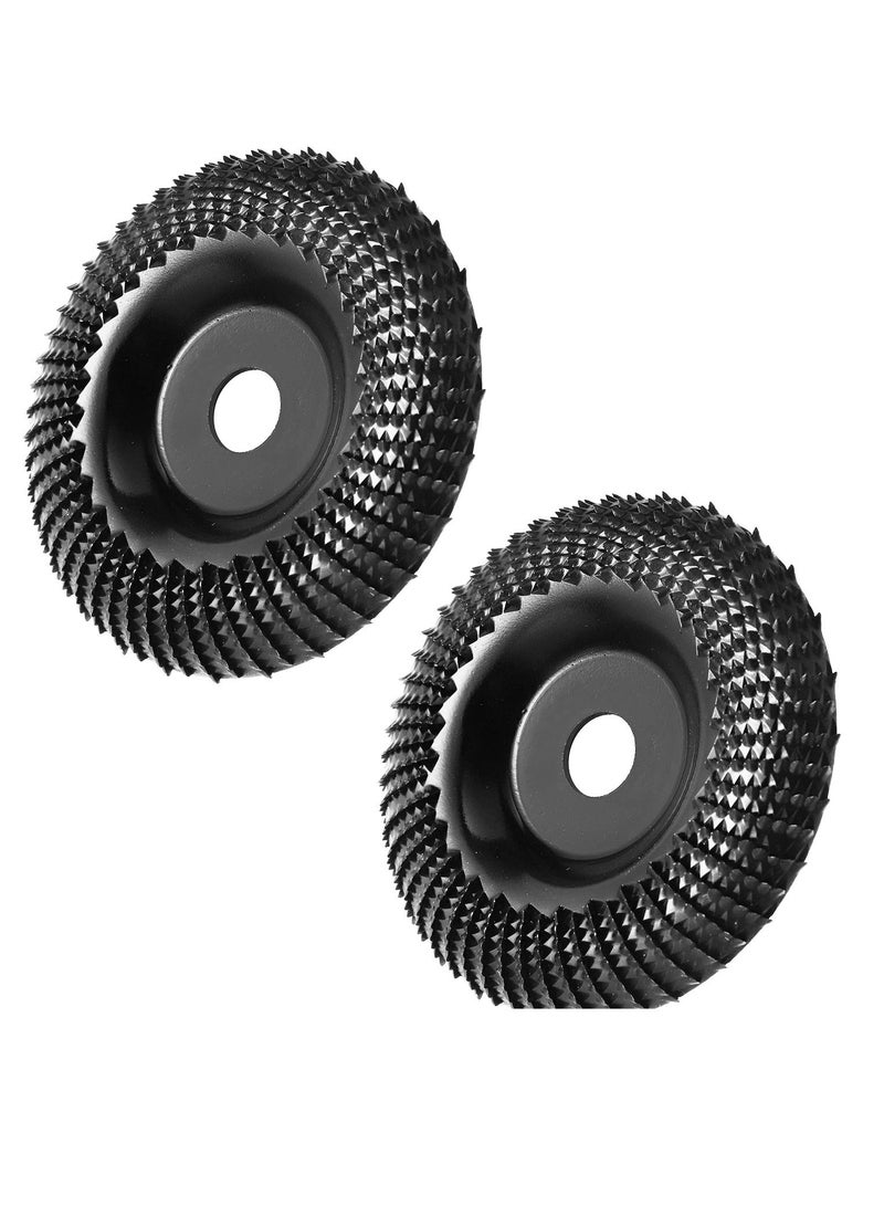 KASTWAVE قرص طاحونة 4 بوصة قرص تشكيل الخشب، قرص طحن الخشب لطواحين الزاوية مع عمود 5/8 بوصة عبوة 2 - Image 1