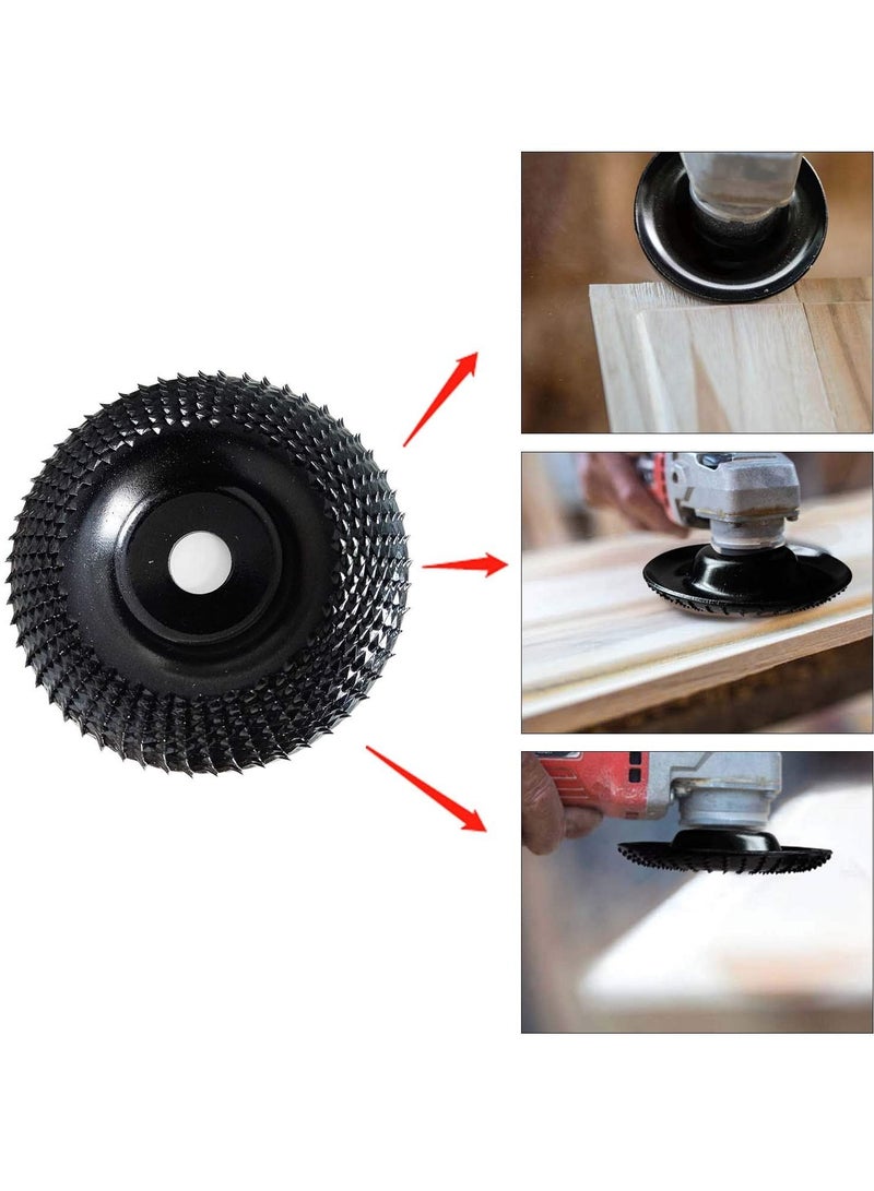 KASTWAVE قرص طاحونة 4 بوصة قرص تشكيل الخشب، قرص طحن الخشب لطواحين الزاوية مع عمود 5/8 بوصة عبوة 2 - Image 4