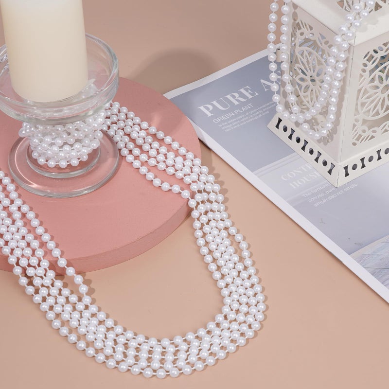 XIPENGKEJI 36 Pack Faux Pearl Necklace Bulk Pearl Necklaces Women's Jewelry 1920s Long Pearl Necklace Accessories for Wedding, Christmas, Birthday Party, Costume Matching - Image 4
