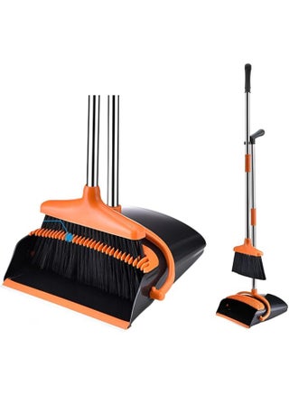 Upgrade Broom and Dustpan Set, Self-Cleaning with Dustpan Teeth, Indoor&Outdoor Sweeping, Ideal for Dog Cat Pets Home Use, Stand Up Broom and Dustpan - pzsku/Z2E914D3EEFDCF99D5424Z/45/_/1711445940/c4794495-5902-4a28-893d-352f20234719