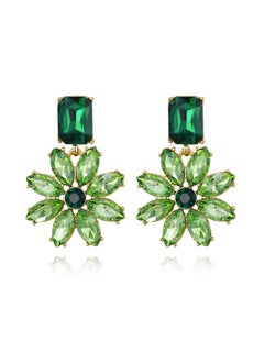 Sparkly Bling Rhinestones Marquise Emerald Cut Cluster Flower Earrings For Women Summer Party Jewelry Accessory Emerald Color Gold-Tone - pzsku/Z2E9151B501A6EF4806EAZ/45/_/1735816722/b2d0f53c-9f42-45a3-b045-1806972cfe1b