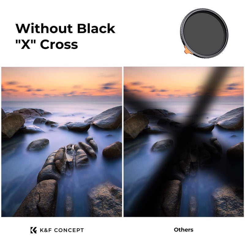K&F CONCEPT 67mm True Color Variable ND2-32 (1-5 Stops) ND Lens Filter, Adjustable Neutral Density Filter with 28 Multi-Layer Coatings for Camera Lens - Image 4