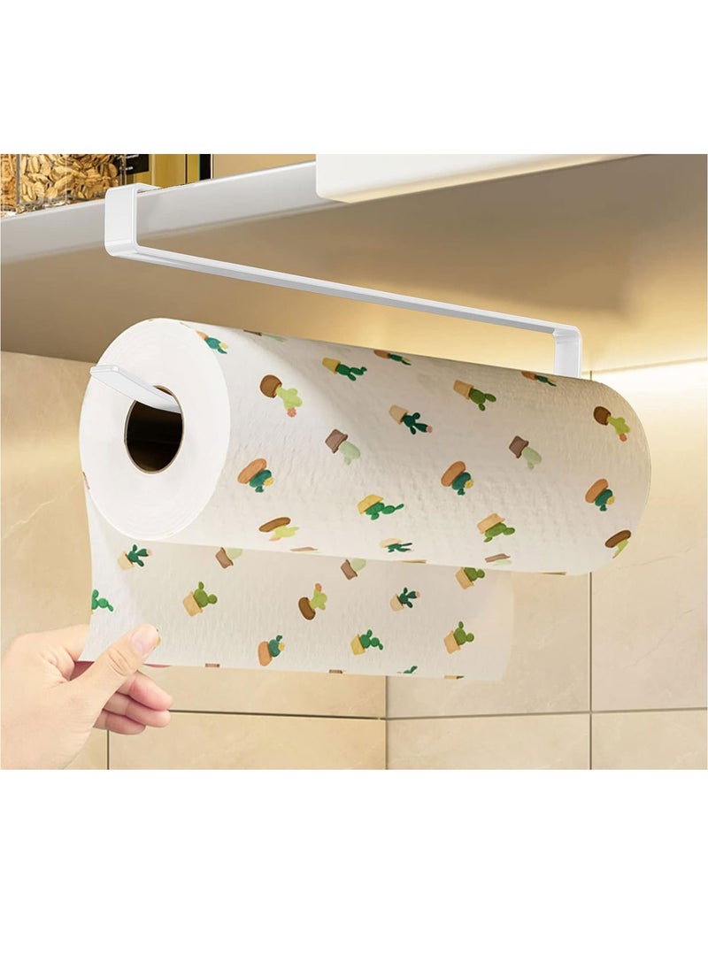 MODERN HOME PaPer Towel Holder Towel Rack Towel Bar Hooks for Kitchen, Dispenser Under Cabinet Paper Roll Holders for Kitchen Bathroom Hanging Paper Towel Rack Paper Towels Rolls  - Image 1