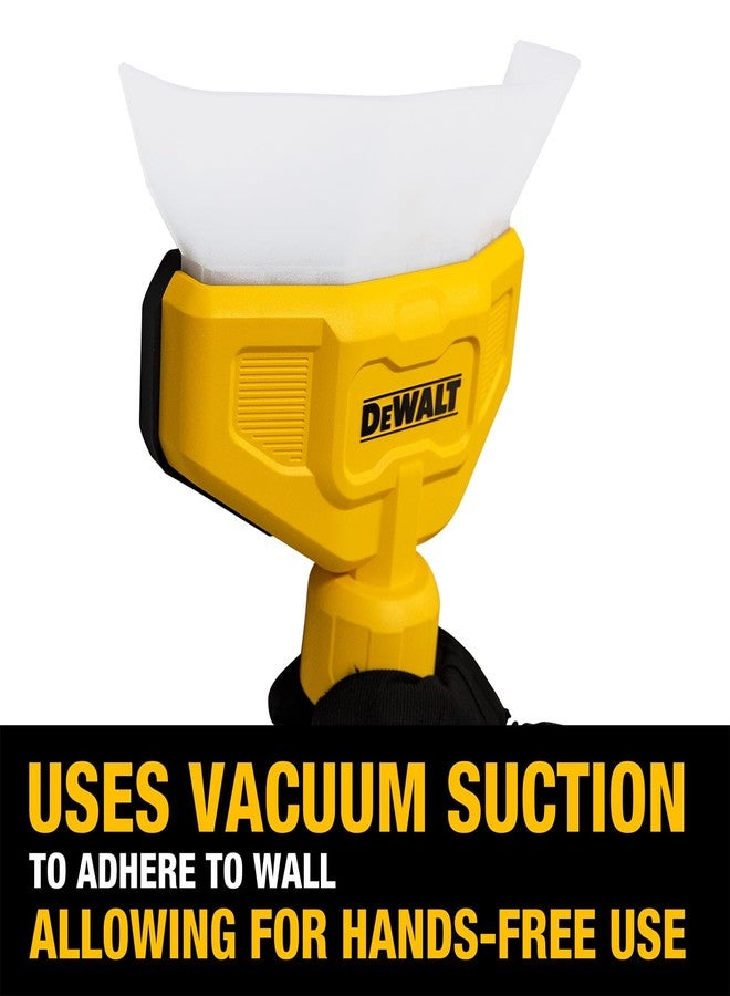 DEWALT Shop Vac Dust Collector, Wet Dry Vacuum Accessory Attachments for Easy Collection of Dust, Funnel Design, Hands Free, DXVA00-1500, 1 Pack, Yellow - Image 4