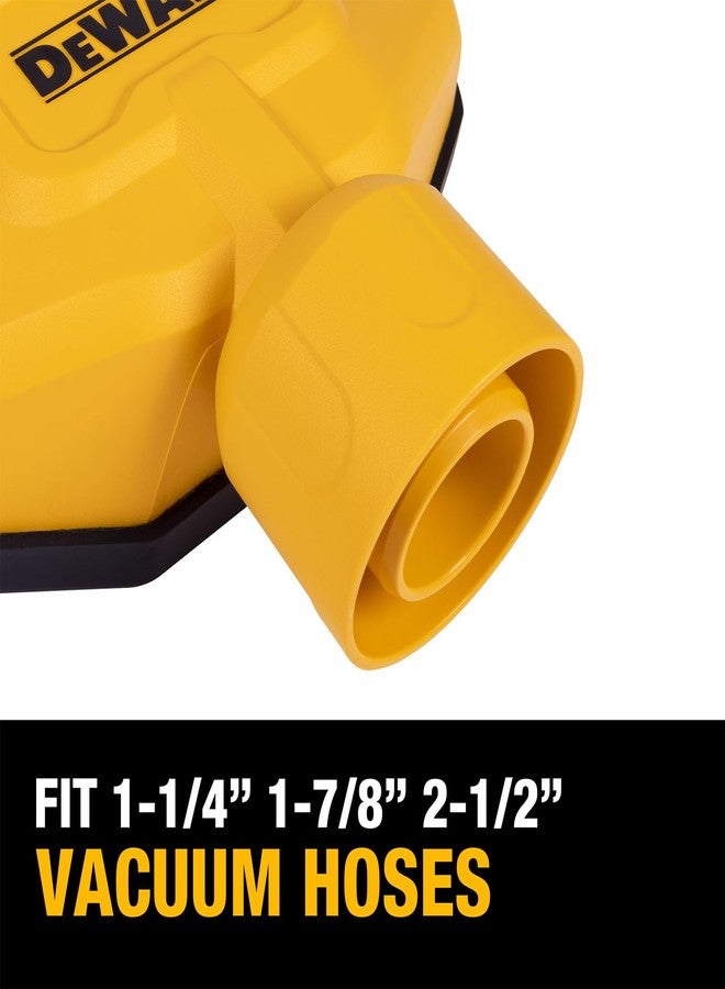 DEWALT Shop Vac Dust Collector, Wet Dry Vacuum Accessory Attachments for Easy Collection of Dust, Funnel Design, Hands Free, DXVA00-1500, 1 Pack, Yellow - Image 5