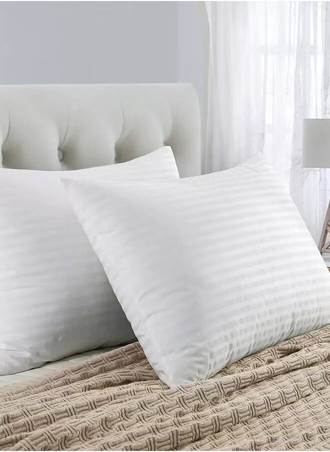 ROSHAN 2-Bed Pillow For Sleeping Cotton White 50x75cm  - Image 2