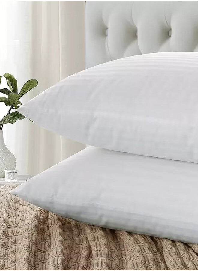 ROSHAN 2-Bed Pillow For Sleeping Cotton White 50x75cm  - Image 4